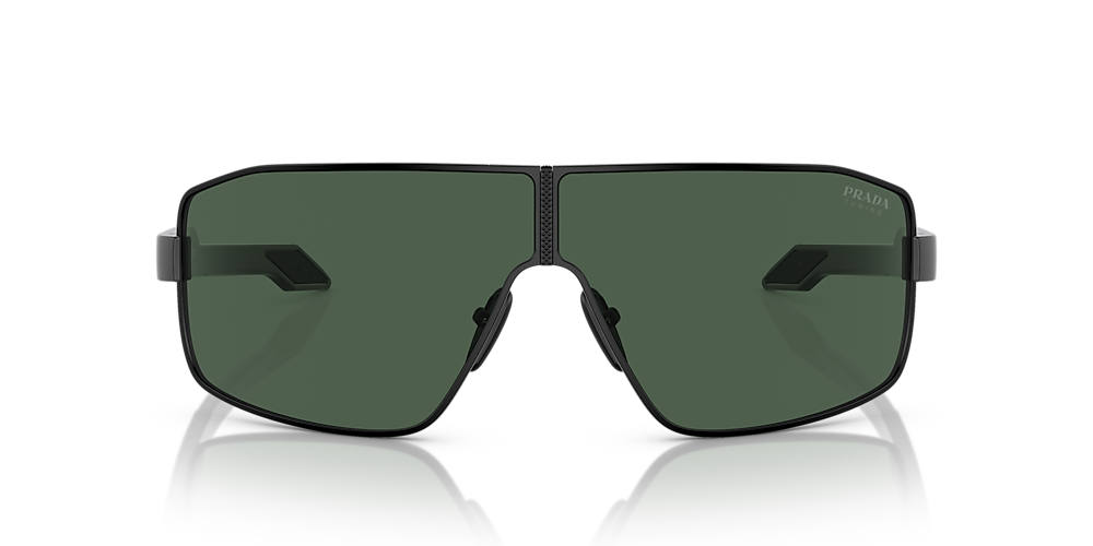 Prada Linea Rossa PS 54YS 74 Dark Green Black Sunglasses