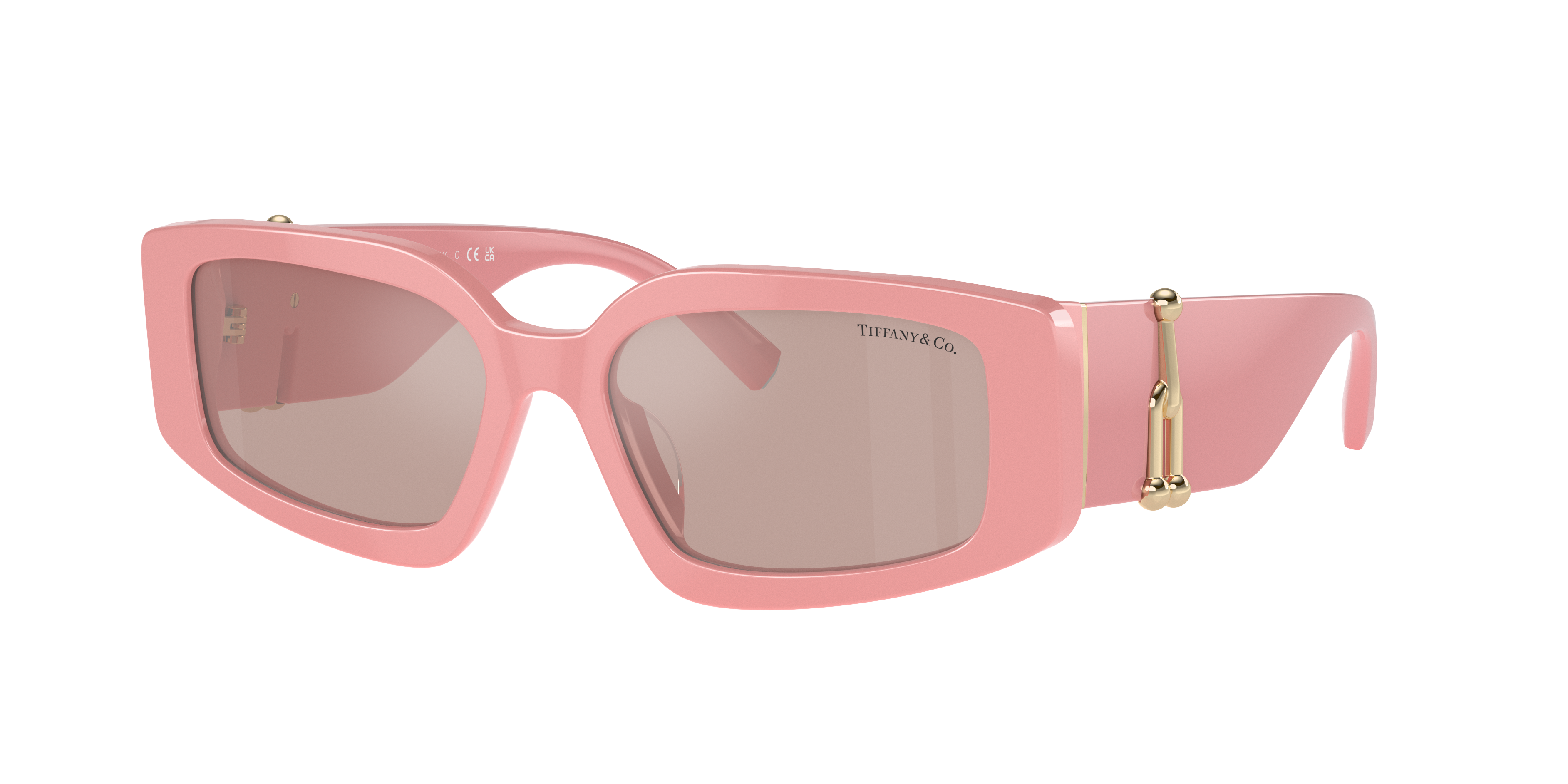 Tiffany & Co Women's Sunglasses, Steve Mcqueen Tf4208u In Light Pink Mirror Silver