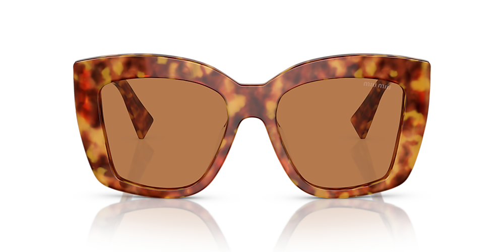 Miu Miu MU 04WS 53 Brown & Havana Light Sunglasses