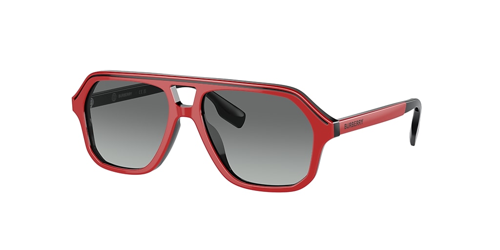 Burberry JB4340 Kids 50 Grey Gradient & Red Sunglasses | Sunglass Hut USA