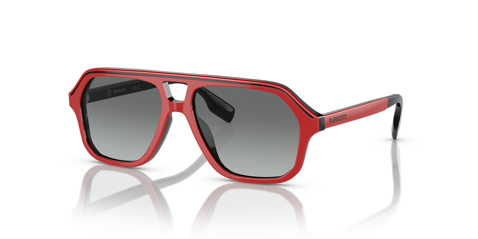 Burberry JB4340 Kids 50 Grey Gradient & Red Sunglasses Sunglass Hut USA
