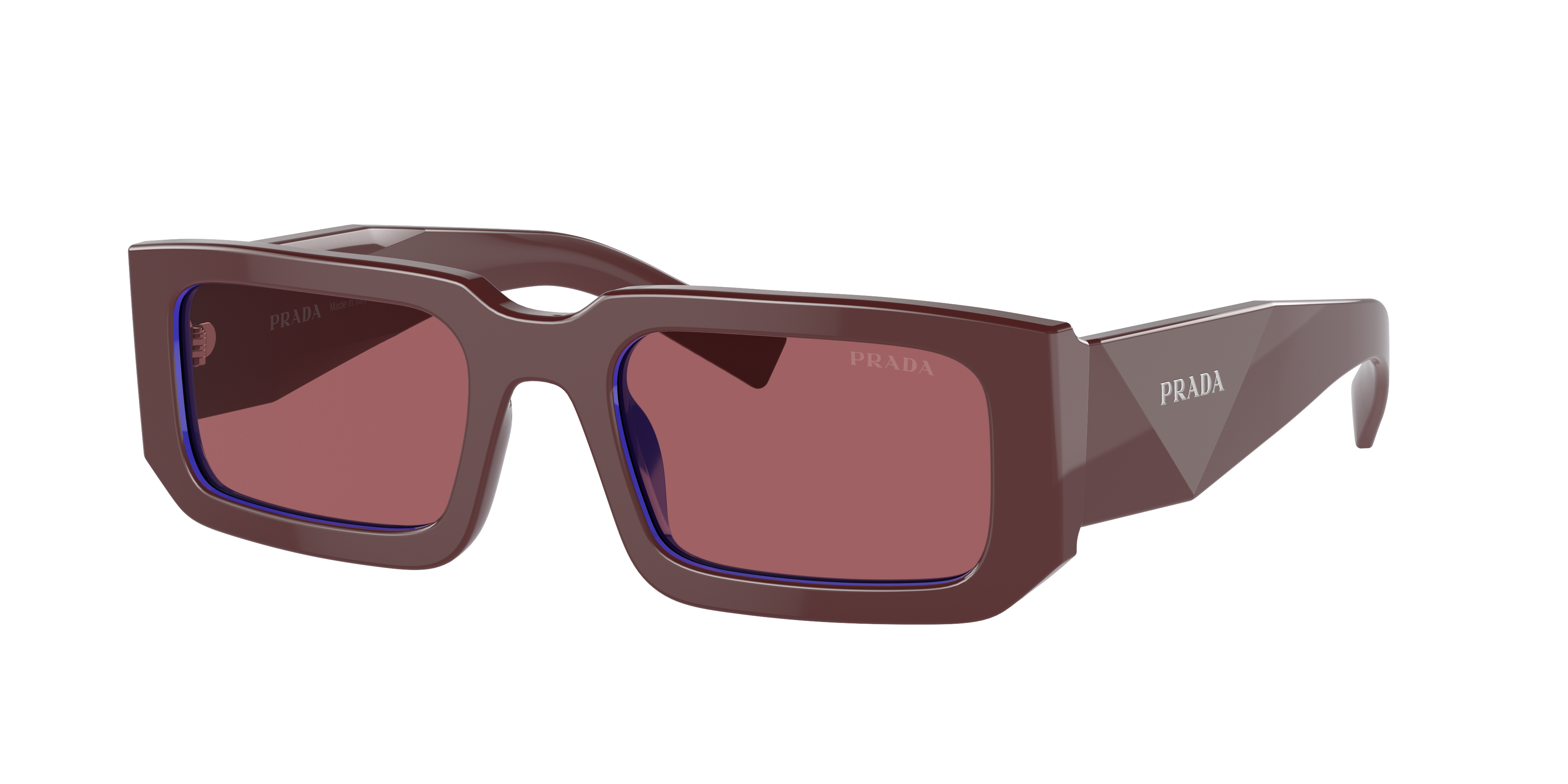 Shop Prada Man Sunglasses Pr 06ys In Dark Violet