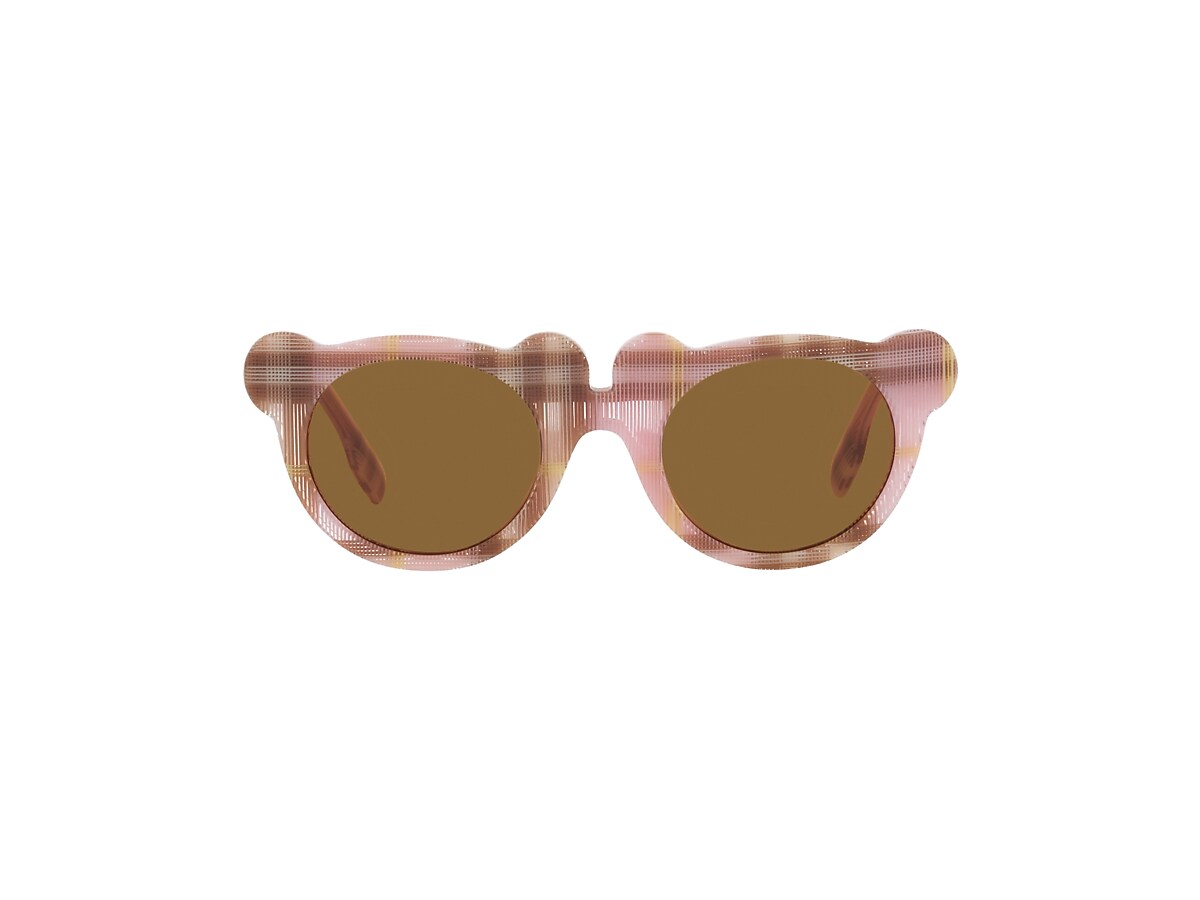 Burberry JB4355 Kids 43 Bronze & Check Pink Sunglasses | Sunglass 