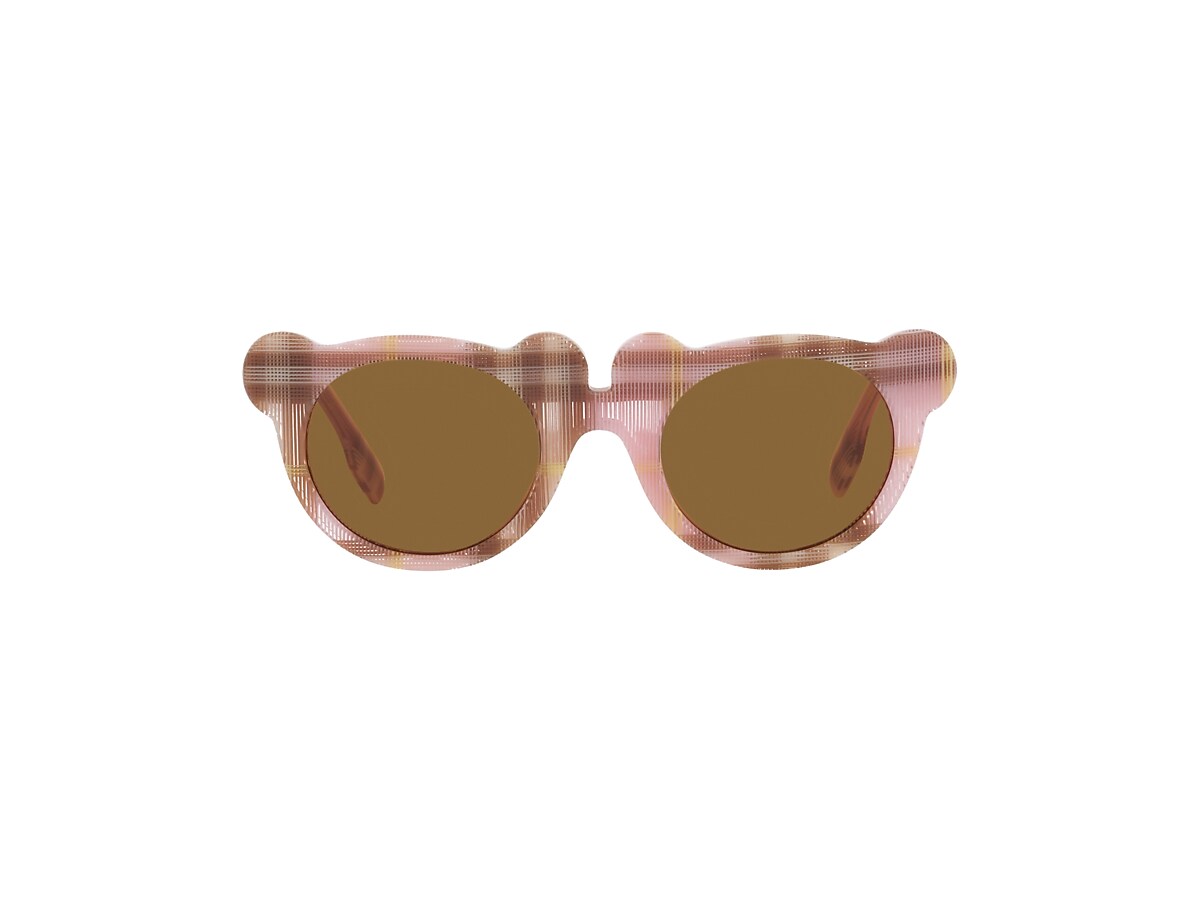 Burberry JB4355 Kids 43 Bronze & Check Pink Sunglasses | Sunglass 