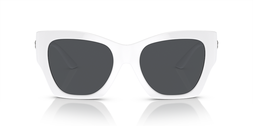 Versace VE4459 54 Dark Grey & White Sunglasses