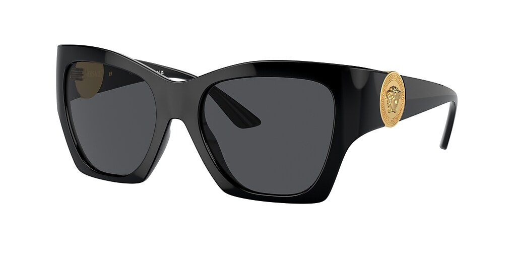 Versace VE4452 54 Dark Grey & Black Sunglasses | Sunglass Hut United ...