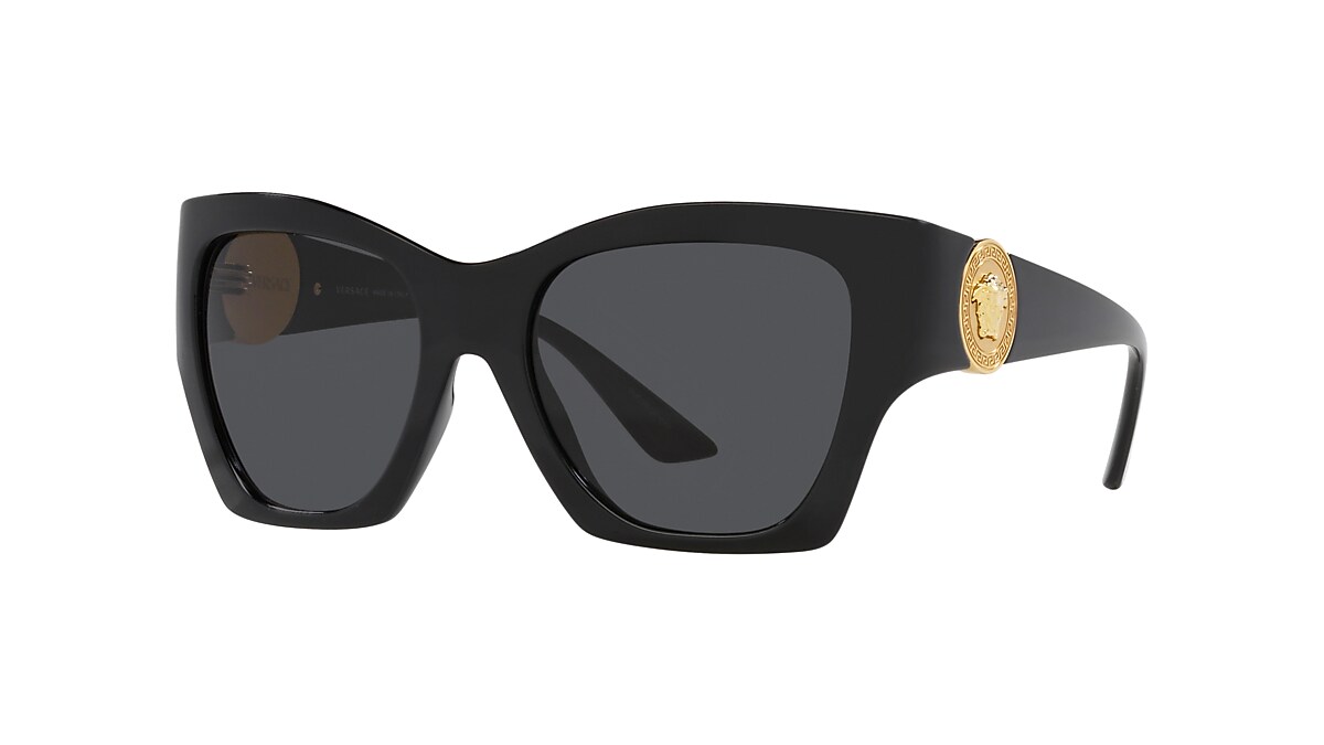 Versace VE4452 54 Dark Grey & Black Sunglasses | Sunglass Hut USA