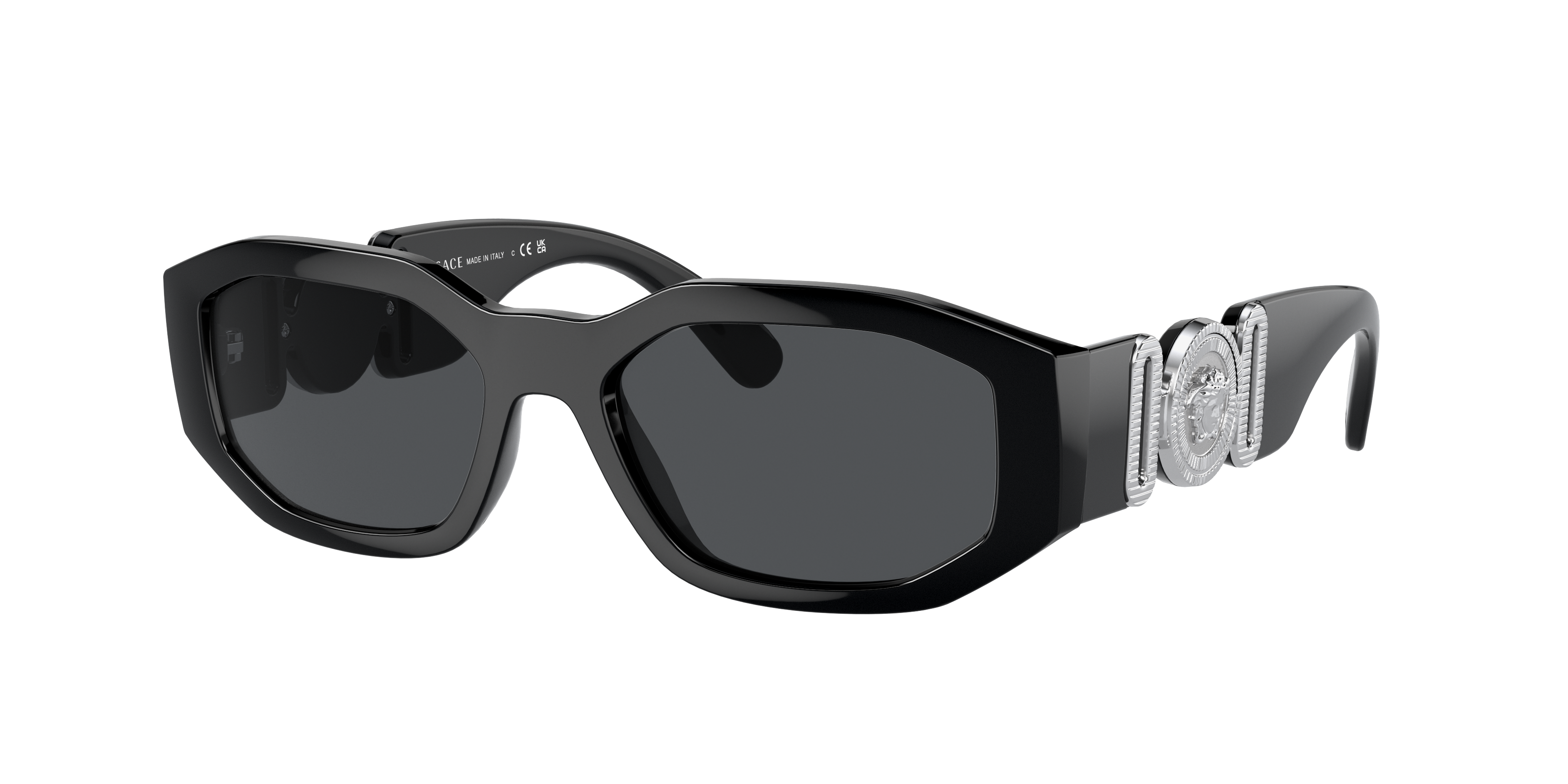 Versace Man Sunglasses Ve4361 Biggie In Dark Grey