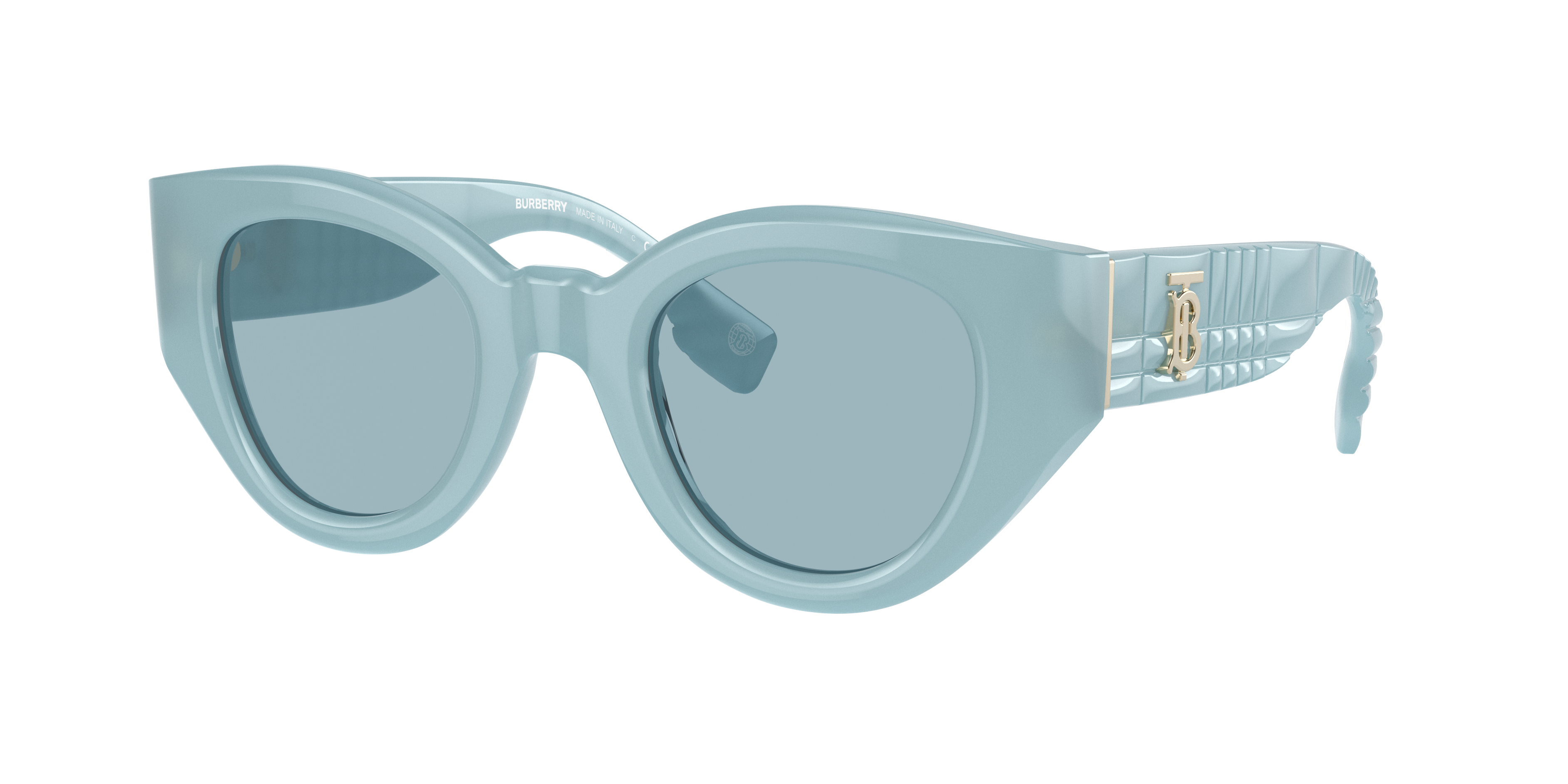 Burberry Woman Sunglass Be4390 Meadow In Blue