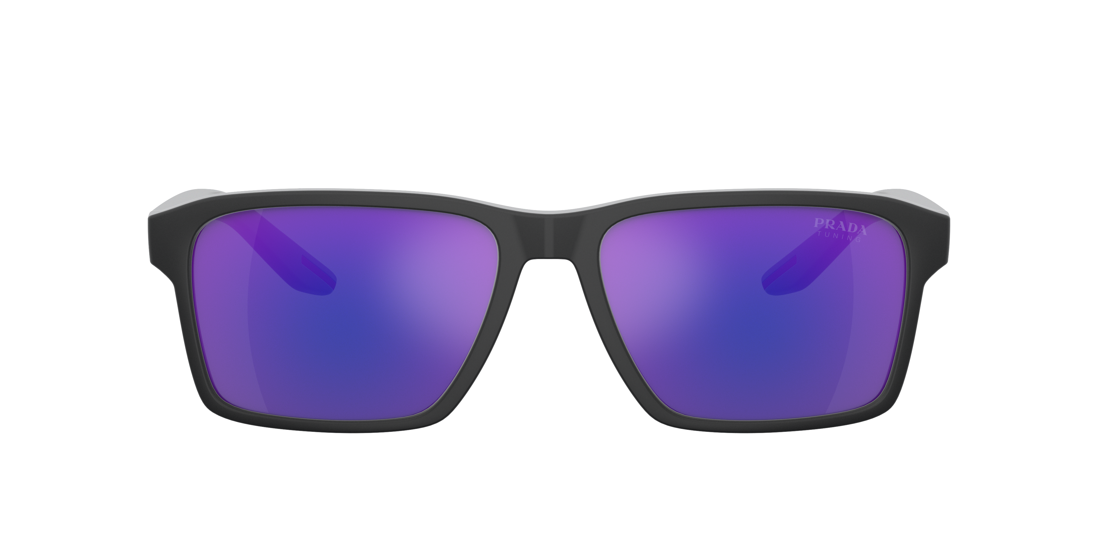 Shop Prada Linea Rossa Man Sunglasses Ps 05ys In Dark Blue Mirror Violet