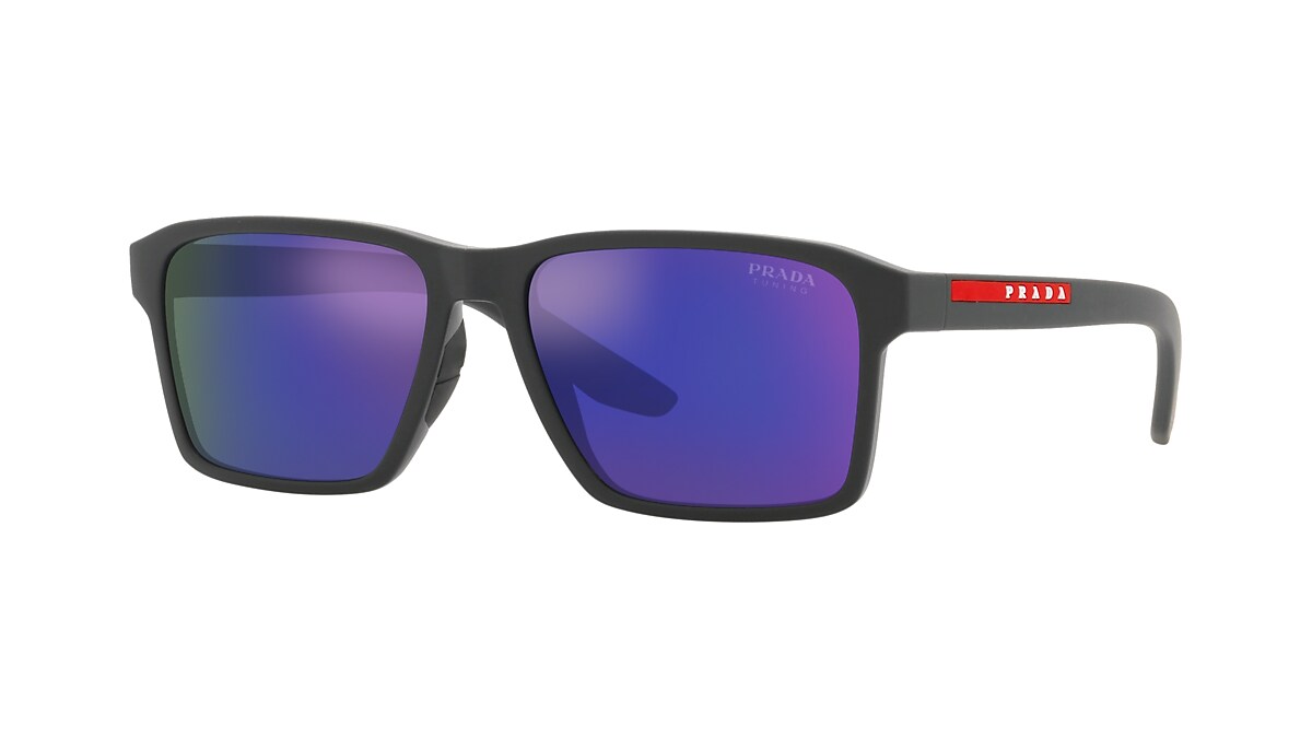 Prada Linea Rossa PS 05YSF XXL (58 - 17) with Blue lenses