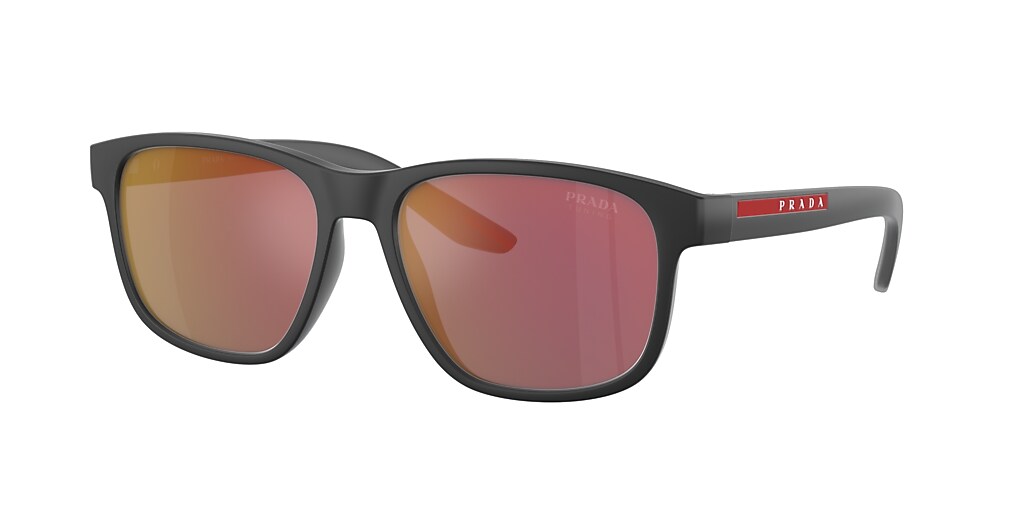 Prada Linea Rossa PS 06YS 56 Dark Grey Mirror Red & Grey Rubber ...