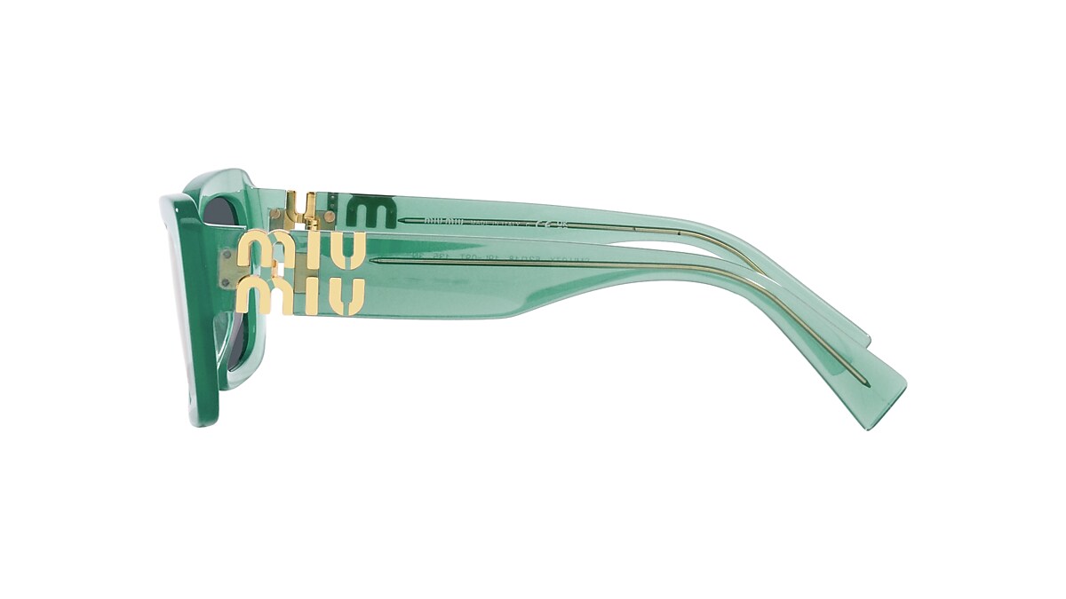 Miu Miu MU 07YS 53 Dark Grey & Opal Anise Sunglasses | Sunglass  