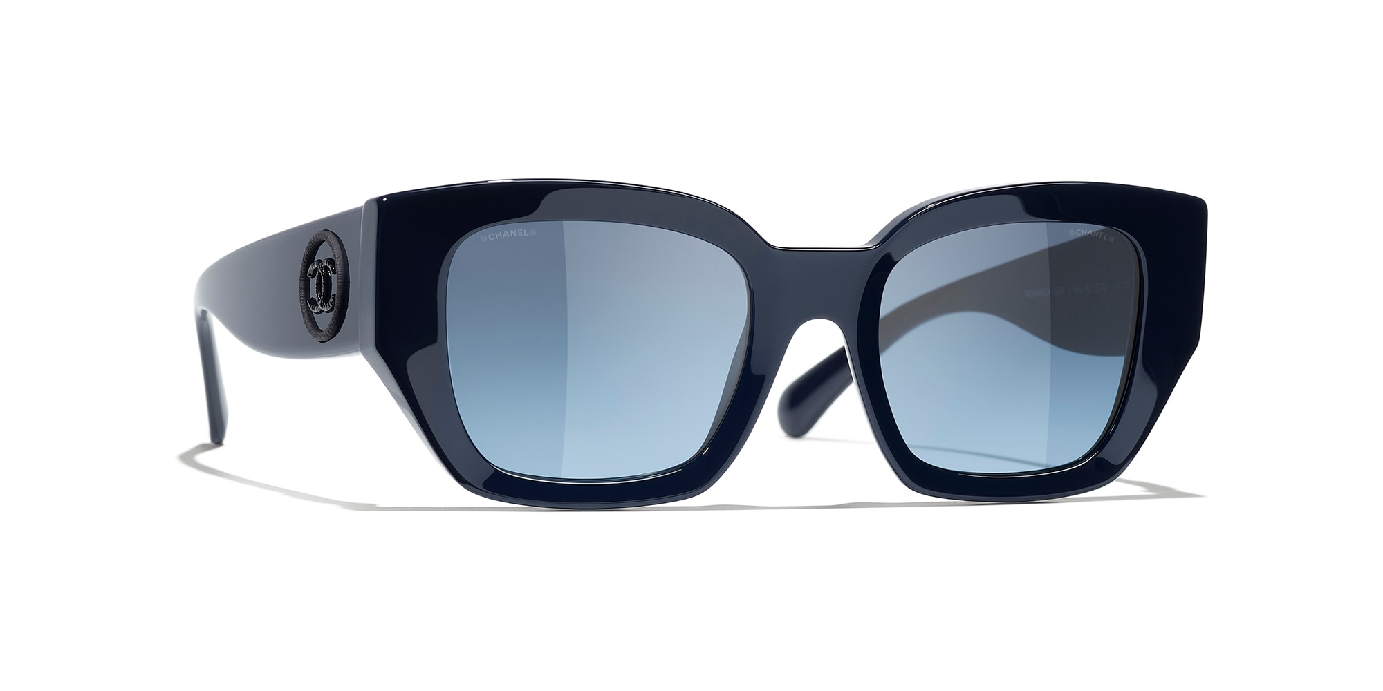 Pre-owned Chanel Woman Sunglass Square  Sunglasses Ch5506 In Blue