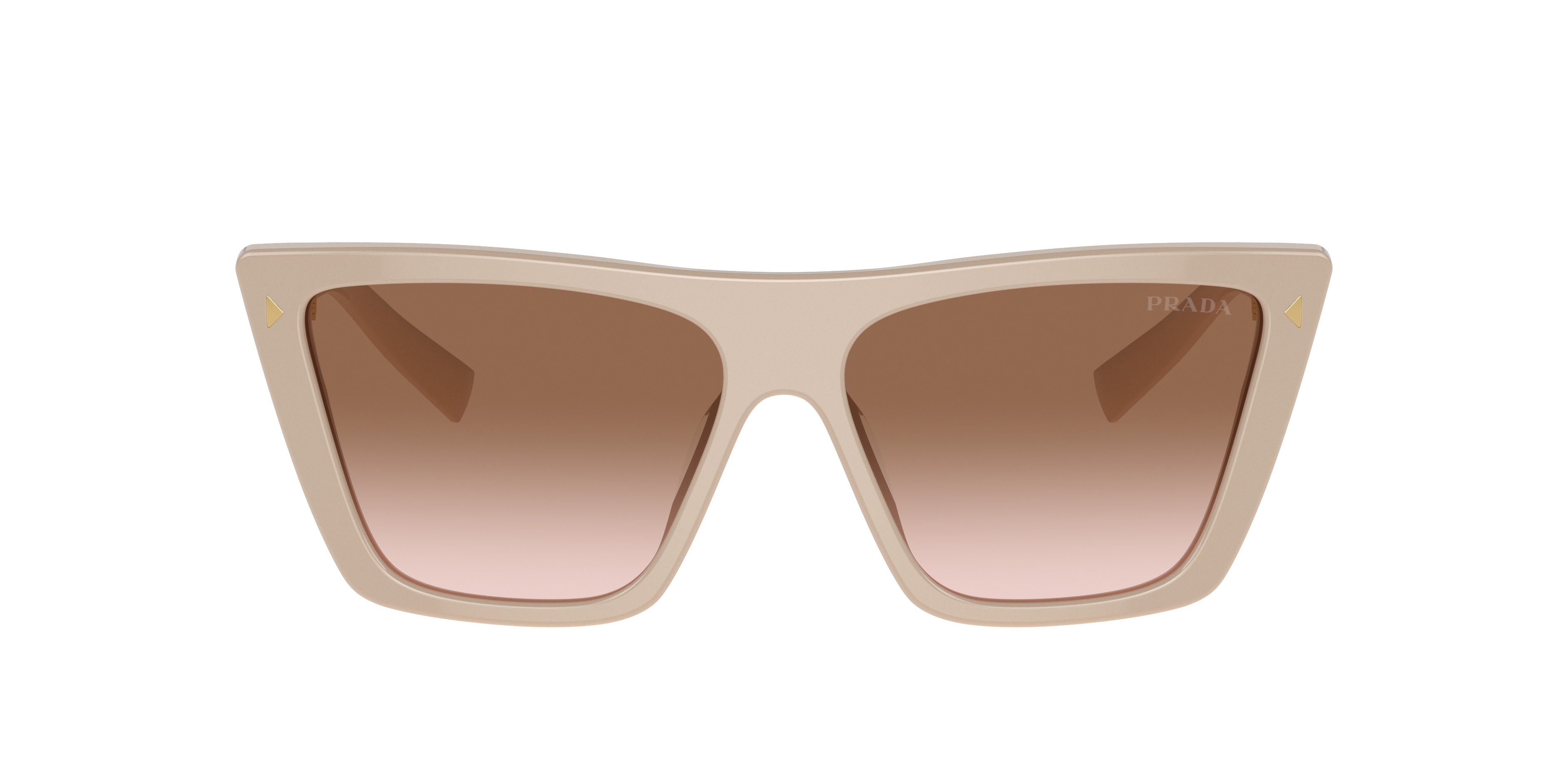 Shop Prada Woman Sunglass Pr 21zs In Brown Gradient