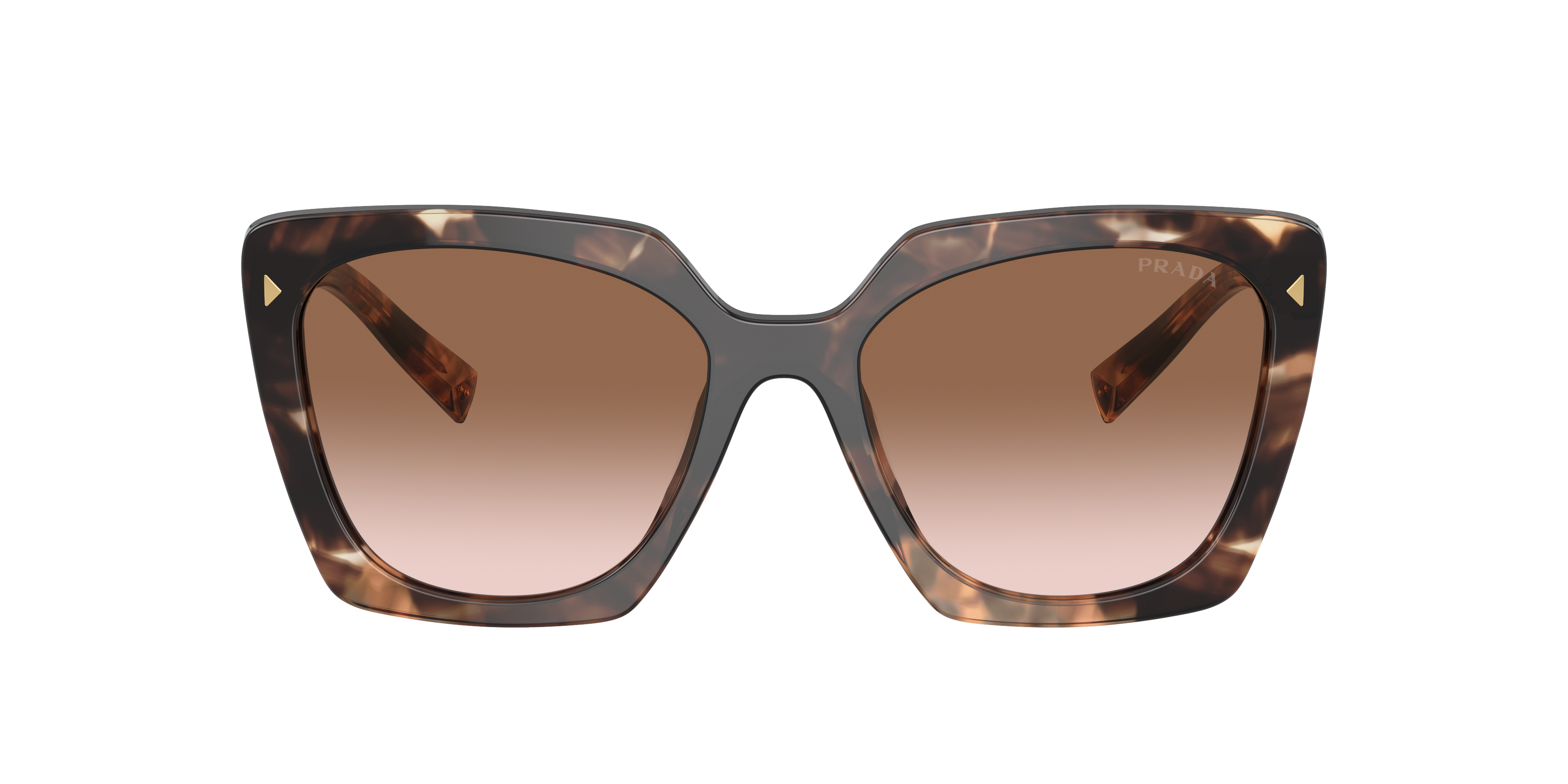 Shop Prada Woman Sunglasses Pr 23zs In Brown Gradient