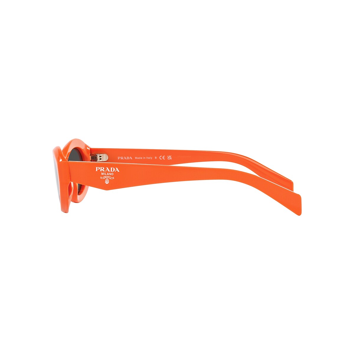 Prada PR 26ZS M (55 - 16) with Grey lenses and Orange frame 