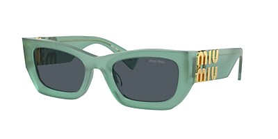 Miu Miu MU 09WS Runway 53 Dark Grey & Black Sunglasses