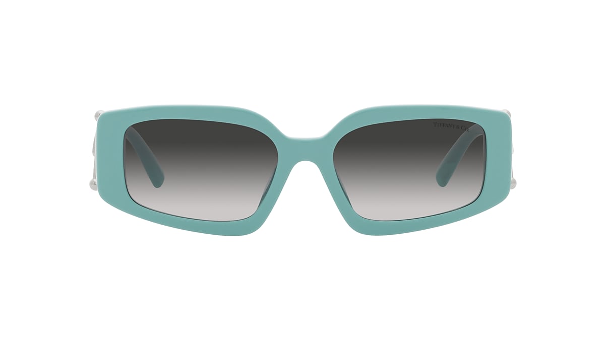 TIFFANY & CO. TF4208U Steve Mcqueen Tiffany Blue - Women Luxury Sunglasses,  Grey Gradient Lens