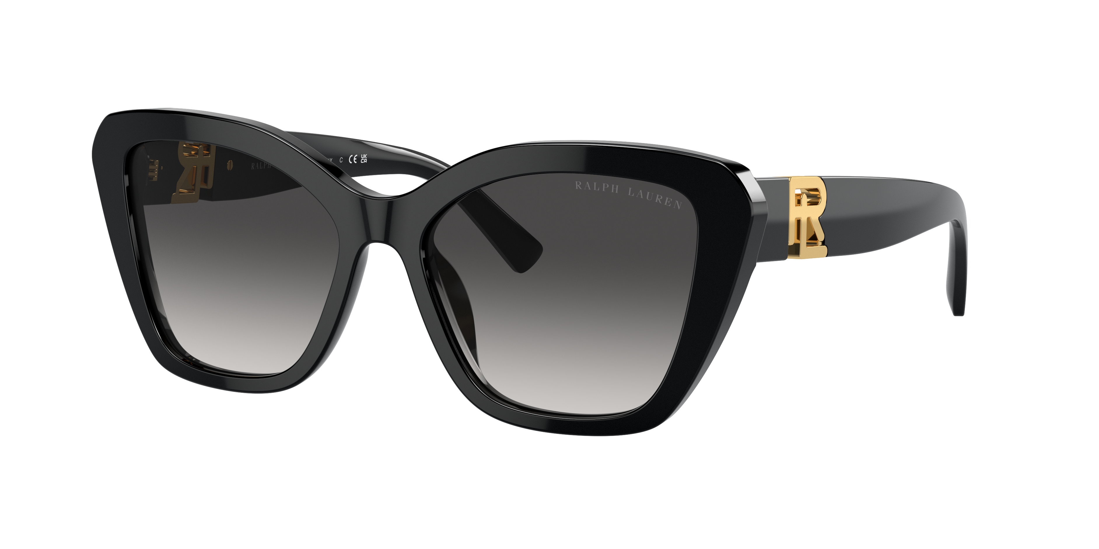 Ralph Lauren RA 4129 9387/6G Sunglasses Black /Grey Mirrored Gold Butterfly  | eBay