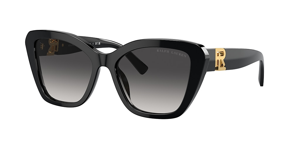 Ralph Lauren RL8216U The Isabel 55 Grey & Black Sunglasses | Sunglass ...