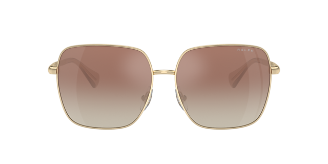 RALPH RA4142 Shiny Rose Gold - Woman Sunglasses, Light Brown Gradient  Violet Lens