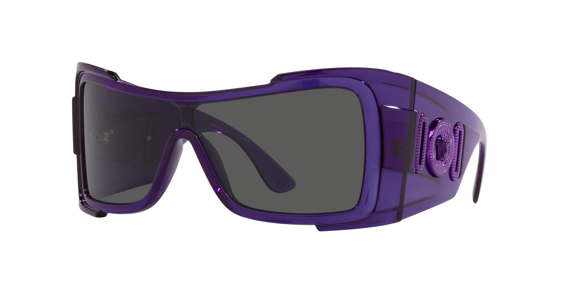 Versace Purple Maxi Medusa Biggie Sunglasses - ShopStyle