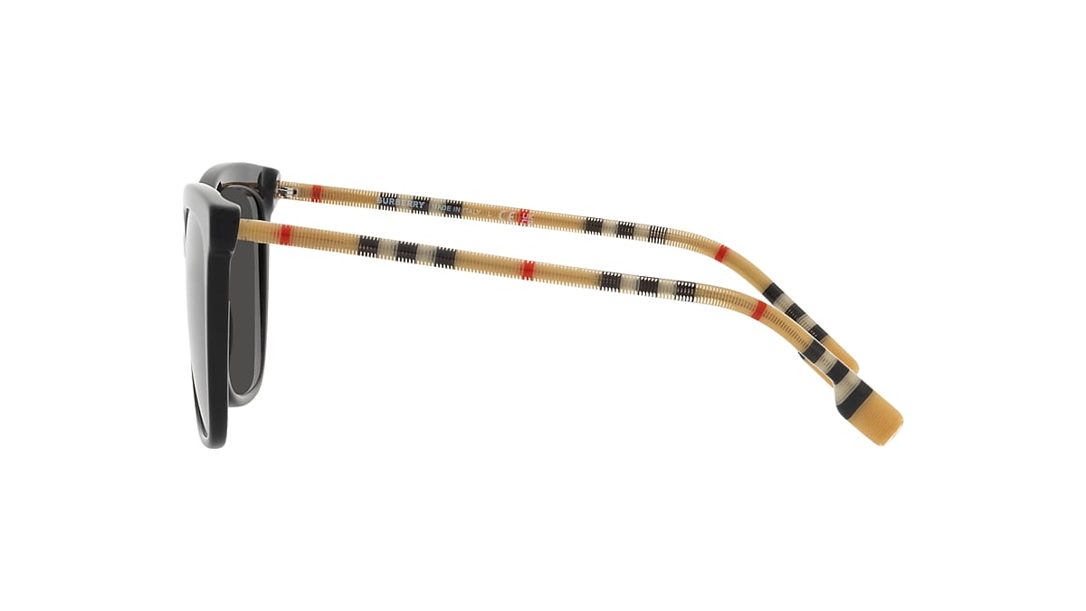 サングラス Burberry Sunglasses BE4307 30018G Unisex Square Burberry BE4308 Clare M (56 - 16) with Grey lenses and Black