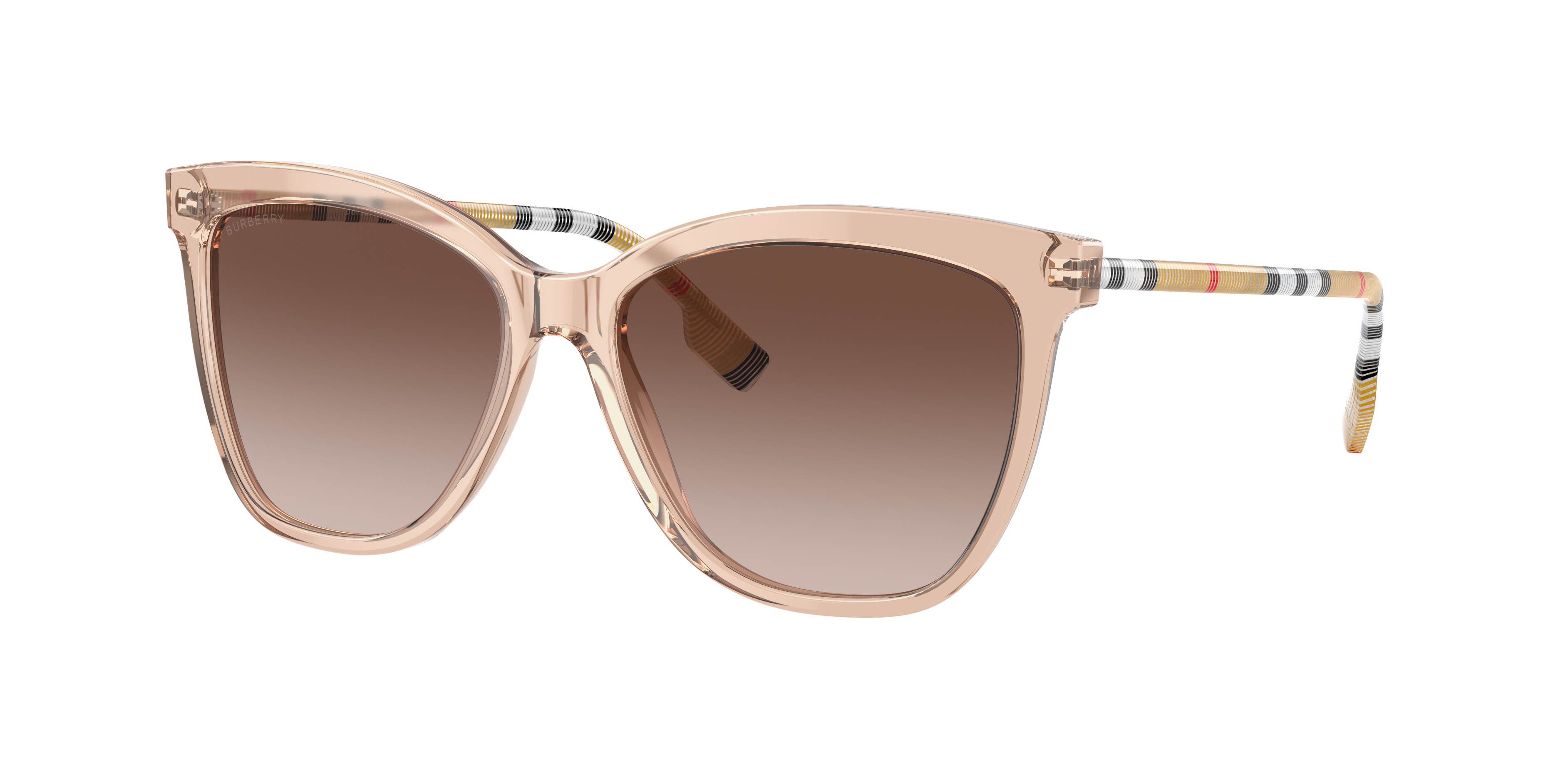 Shop Burberry Woman Sunglass Be4308 Clare In Brown Gradient