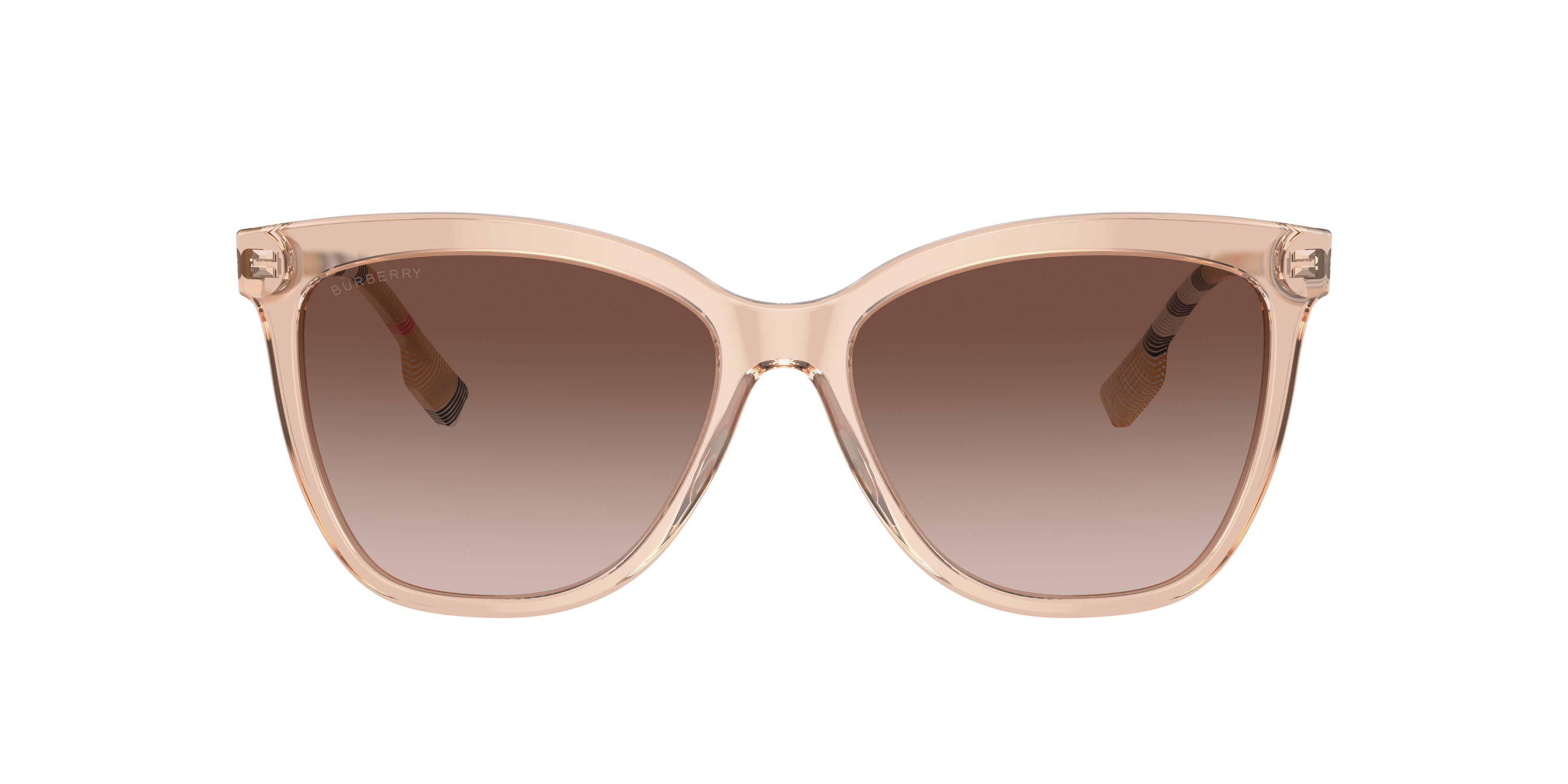 Shop Burberry Woman Sunglass Be4308 Clare In Brown Gradient