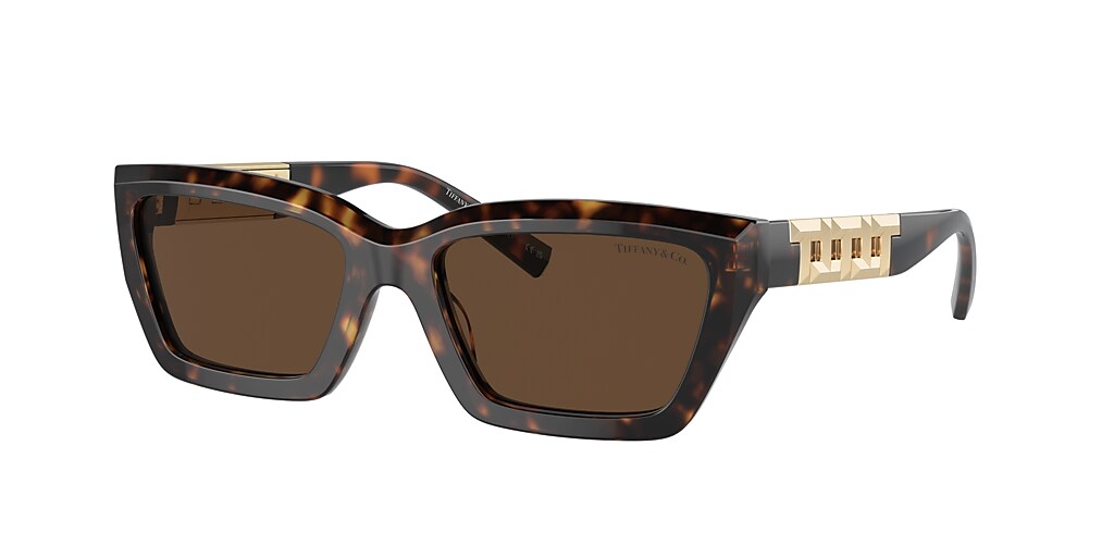 Tiffany & Co. TF4213 54 Light Brown & Havana Sunglasses | Sunglass Hut USA
