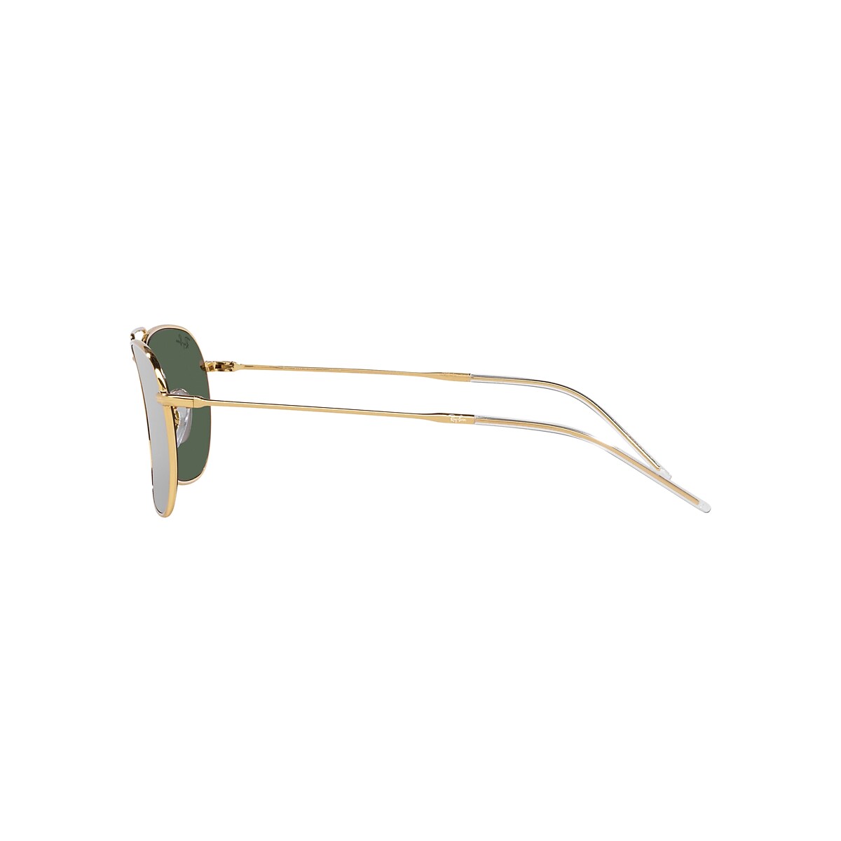Ray-Ban RBR0102S Caravan Reverse 58 Green & Gold Sunglasses 