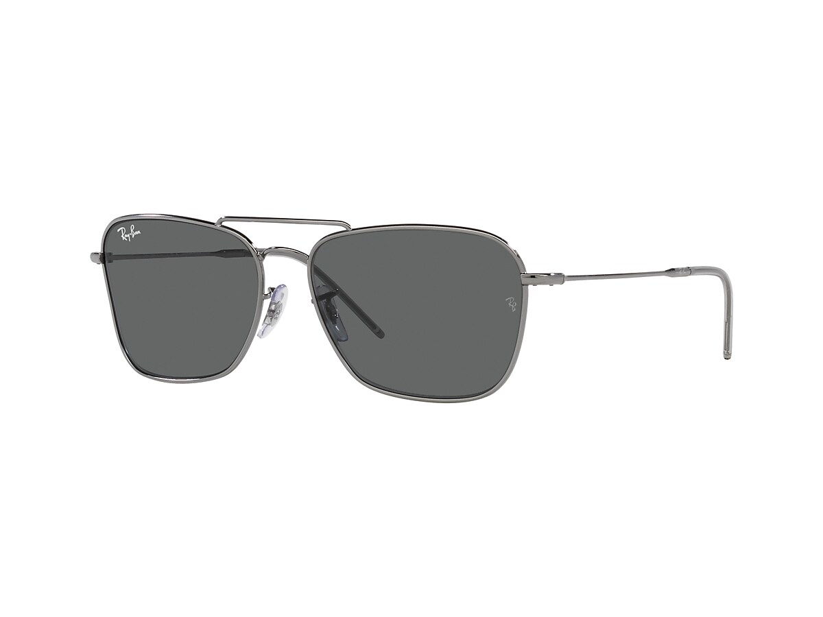 Ray-Ban RBR0102S Caravan Reverse 58 Dark Grey & Gunmetal