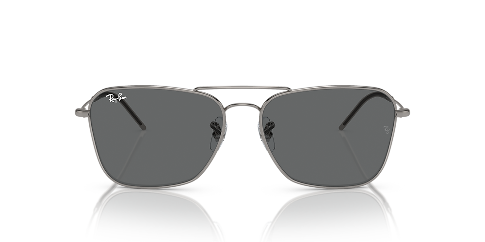 Ray-Ban RBR0102S Caravan Reverse 58 Dark Grey & Gunmetal