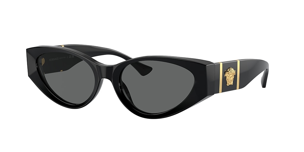 Versace VE4454 55 Dark Grey & Black Sunglasses | Sunglass Hut Australia