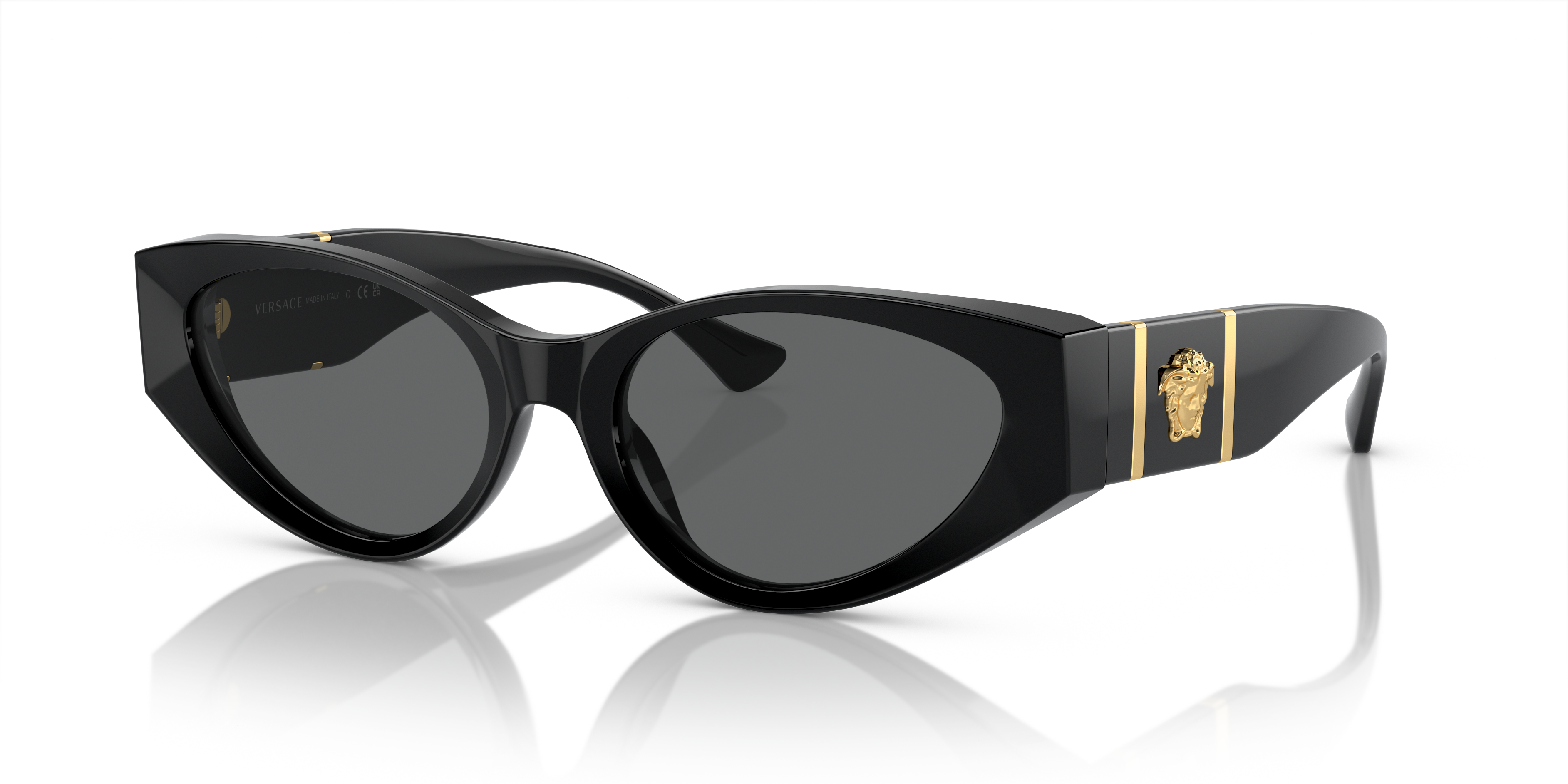 Versace VE4418 56 Dark Grey & Black Sunglasses | Sunglass Hut USA