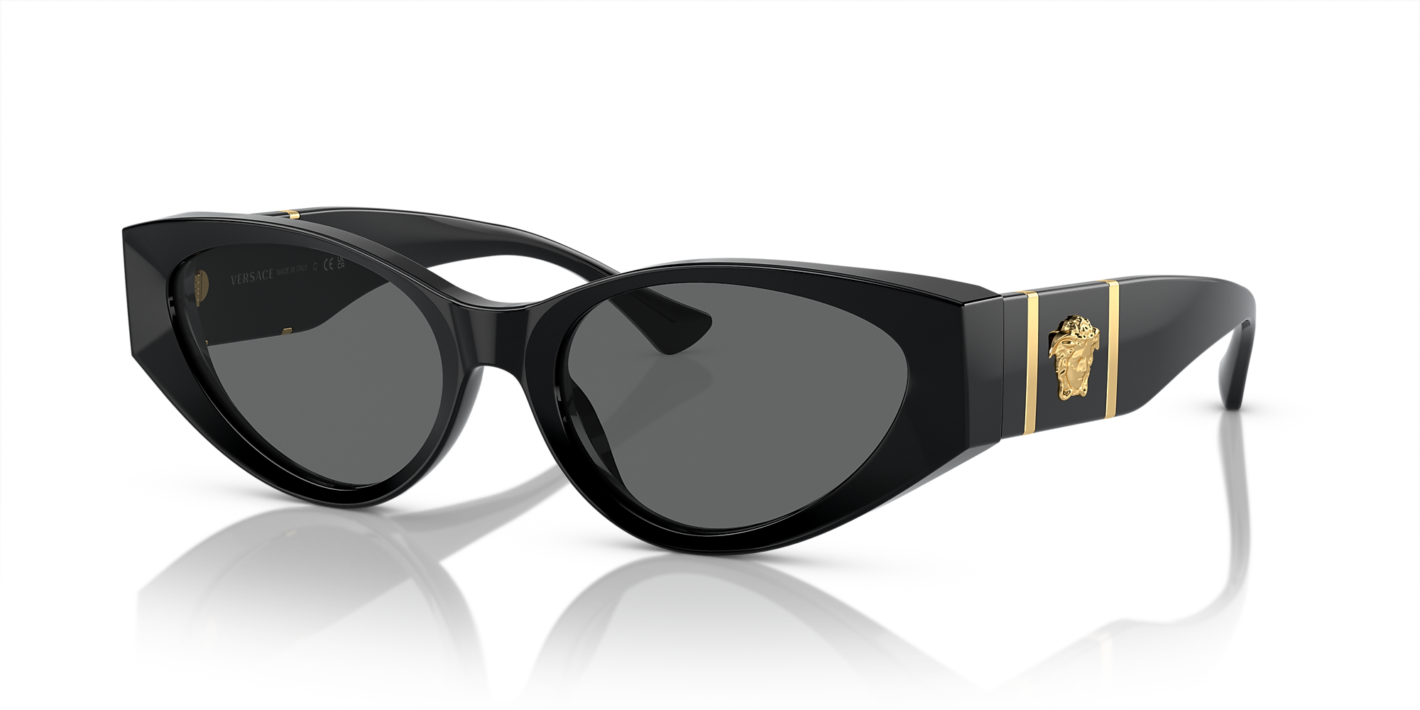 Versace VE4454 55 Dark Grey & Black Sunglasses Sunglass Hut USA