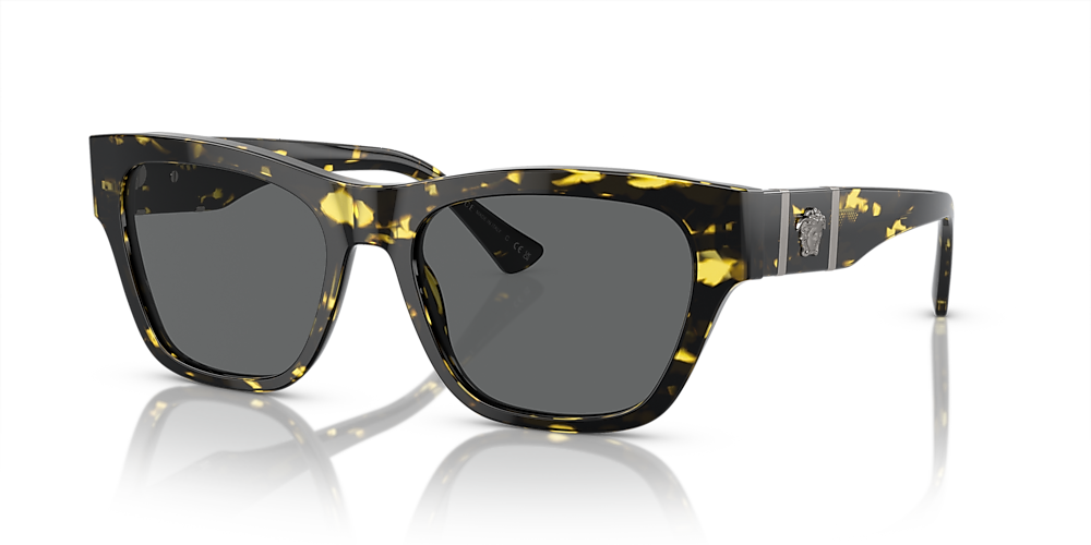 Versace VE4457 55 Dark Grey & Havana Sunglasses | Sunglass Hut USA