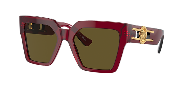 Versace VE4458 54 Dark Grey & Black Sunglasses | Sunglass Hut 