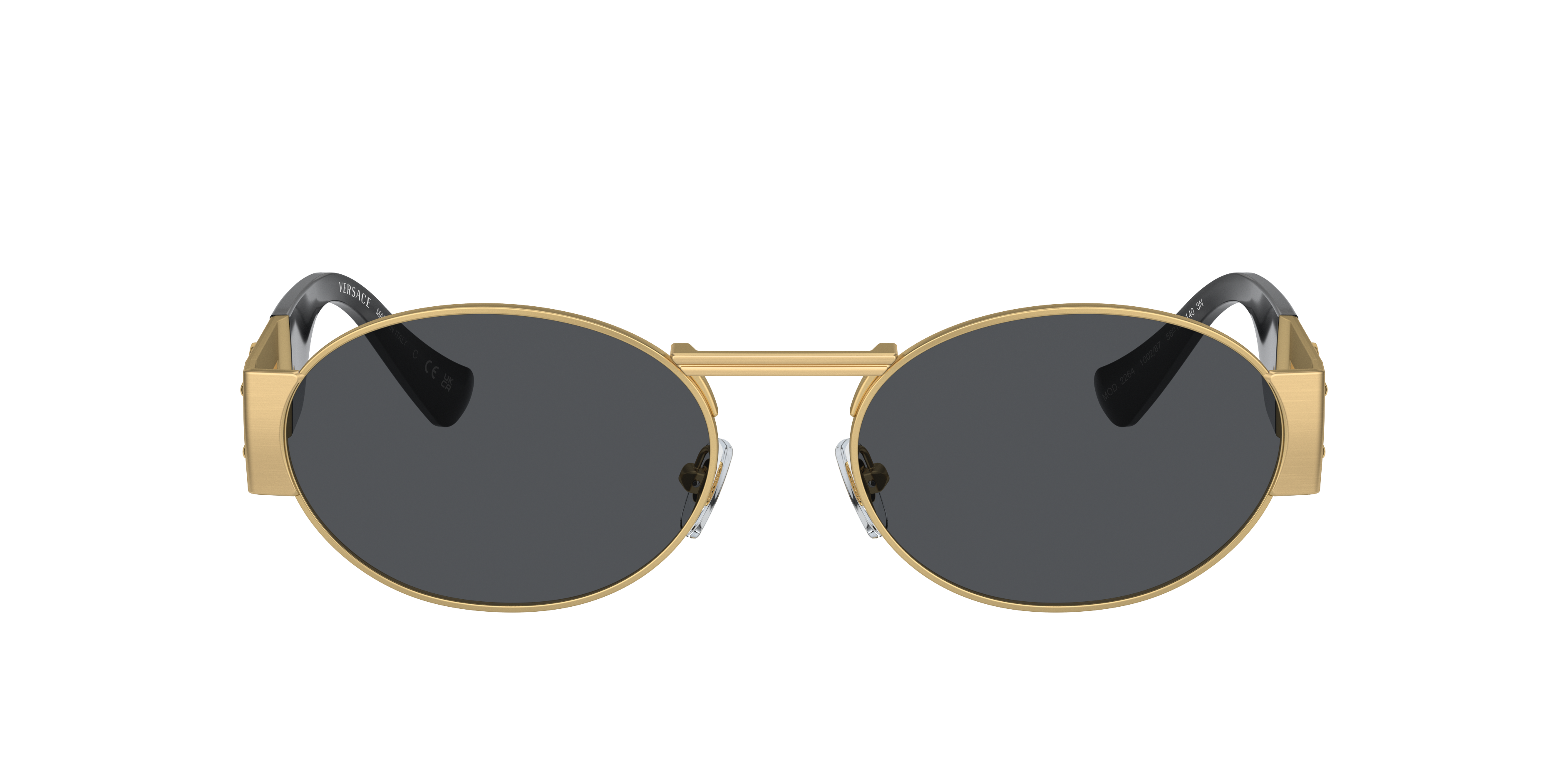 Versace Unisex Sunglasses Ve2264 In Dark Grey