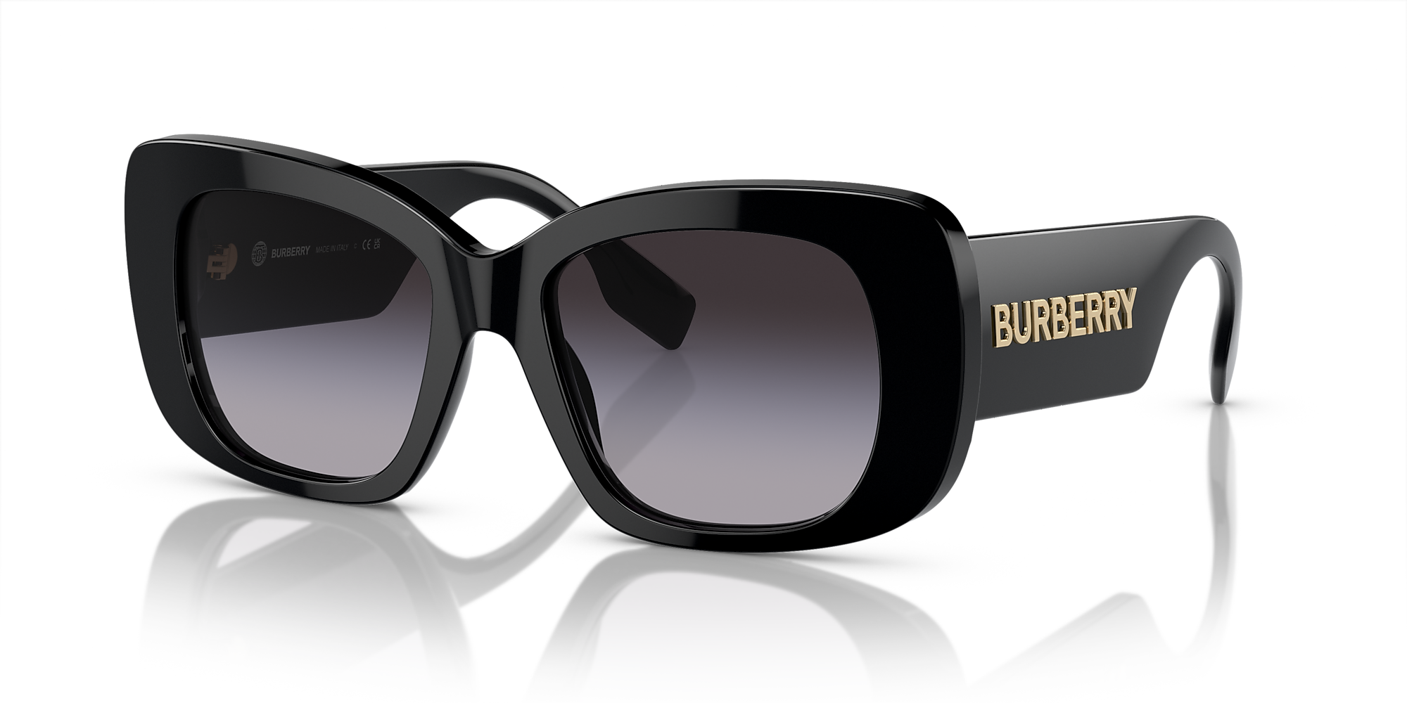 Burberry BE4410 52 Grey Gradient & Black Sunglasses Sunglass Hut USA