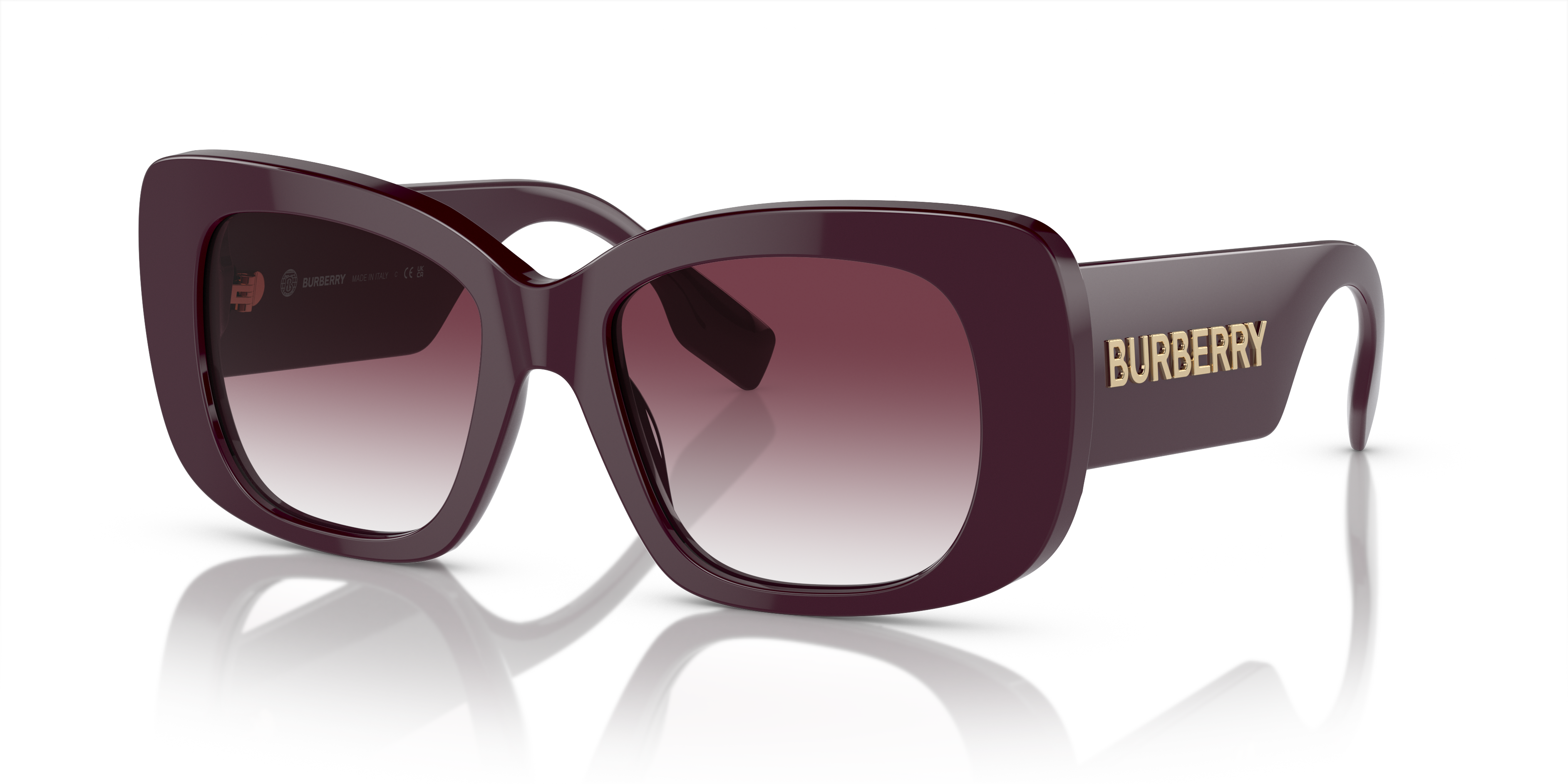 Burberry BE3141 Blaine 61 Yellow & Silver Sunglasses | Sunglass Hut USA