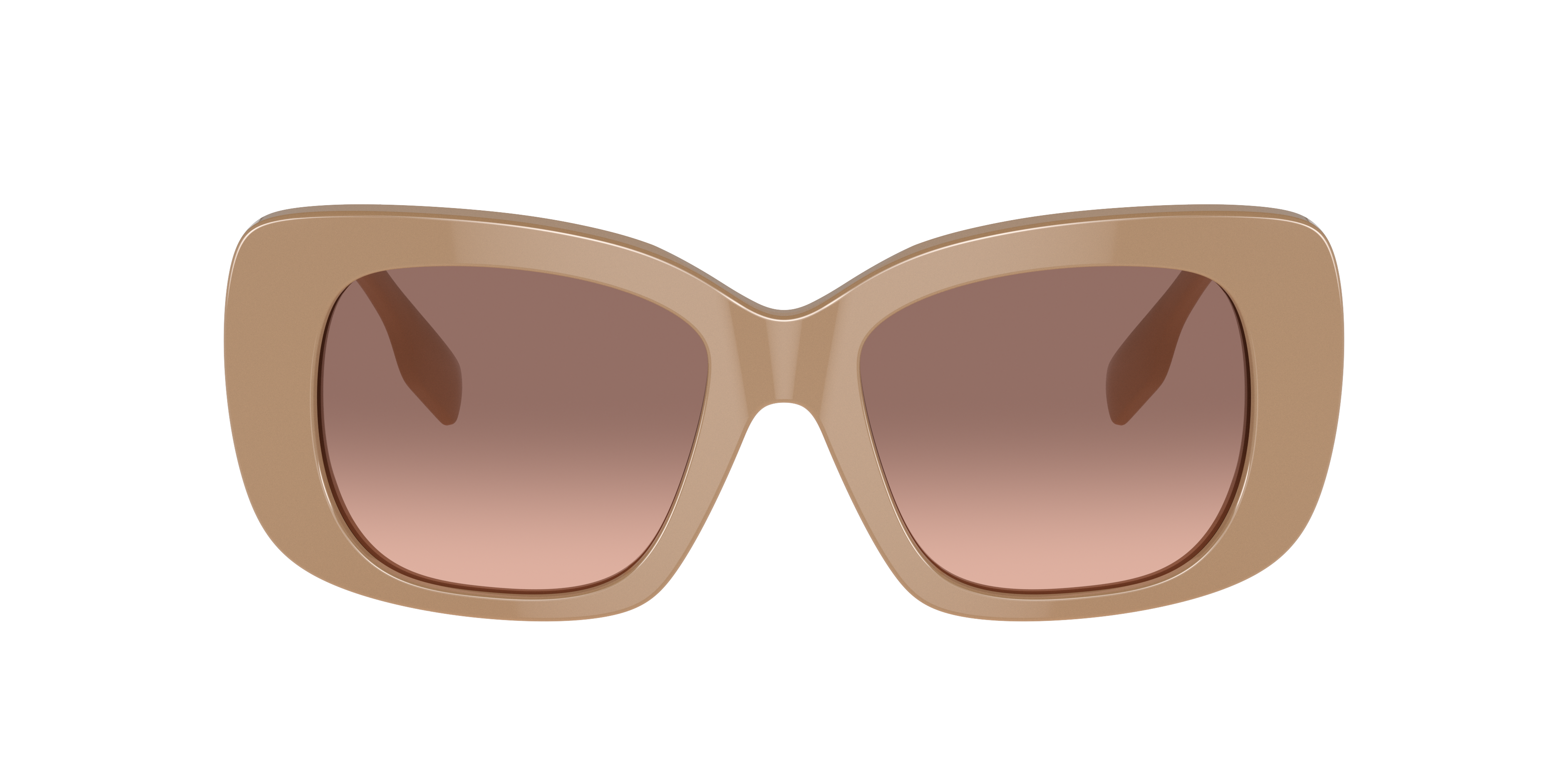 Burberry Woman Sunglasses Be4410 In Pink Gradient Dark Brown