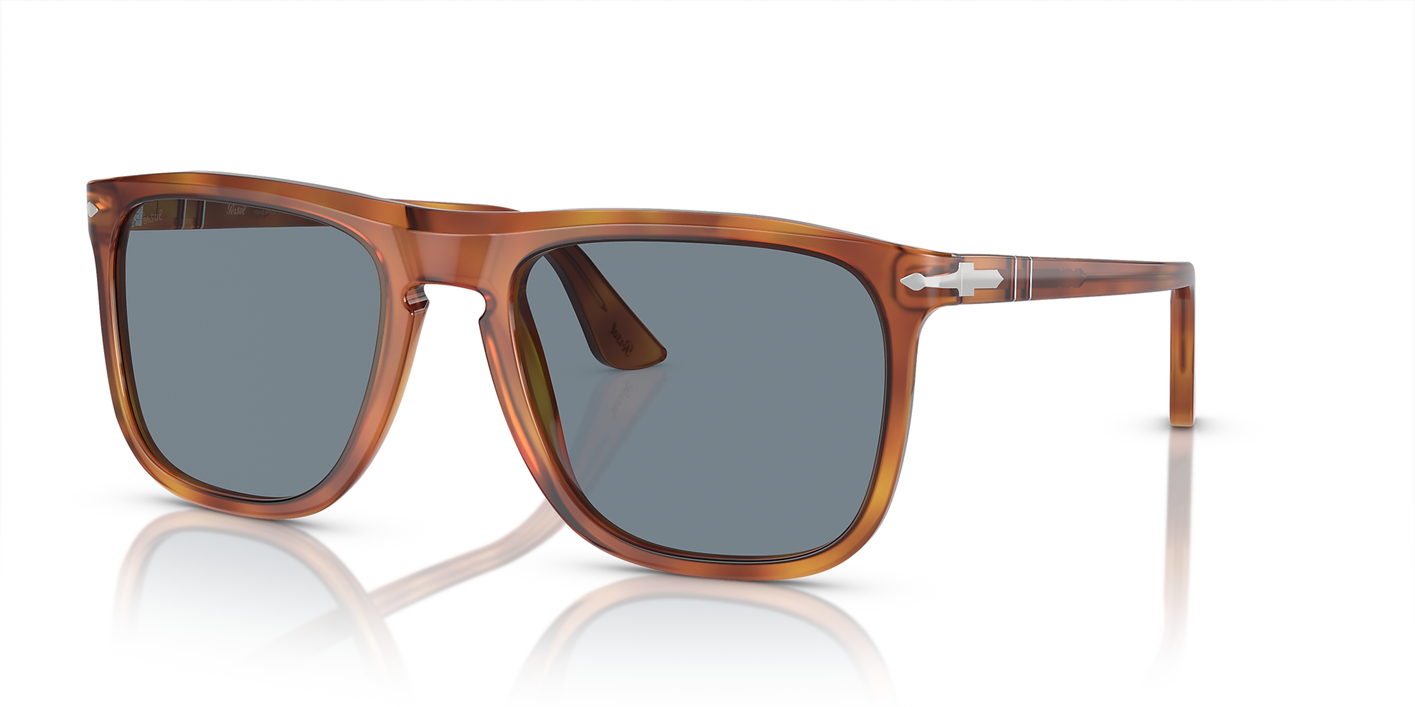 Persol PO3336S 57 Light Blue & Terra Di Siena Sunglasses Sunglass Hut USA