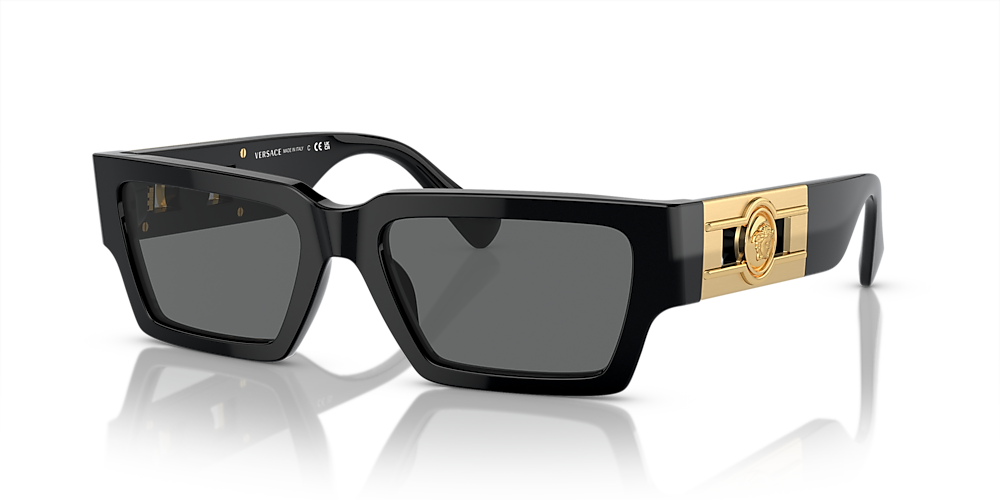 Versace VE4459F 54 Dark Grey & Black Sunglasses