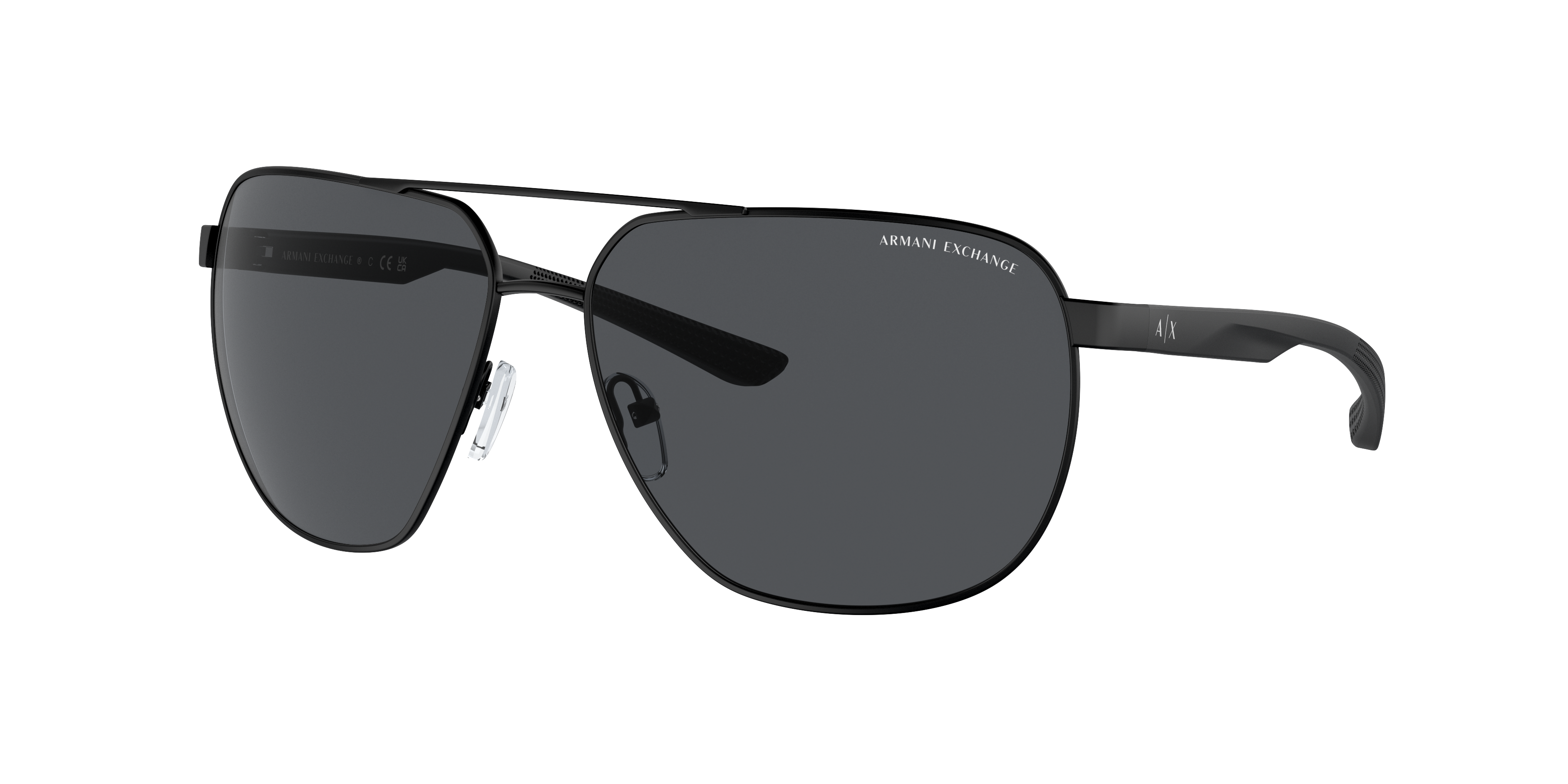 ARMANI EXCHANGE AX2047S Matte Black - Men Sunglasses, Dark Grey Lens