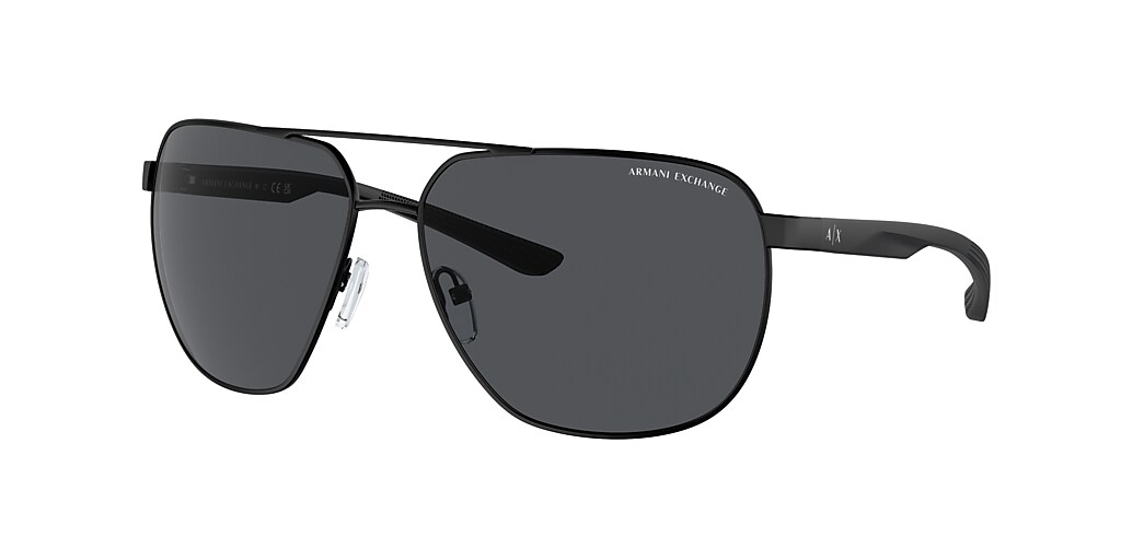Armani Exchange AX2047S 63 Dark Grey & Matte Black Sunglasses ...