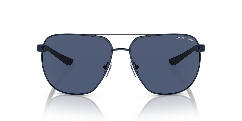 Armani Exchange AX2047S 63 Dark Blue & Matte Blue Sunglasses 