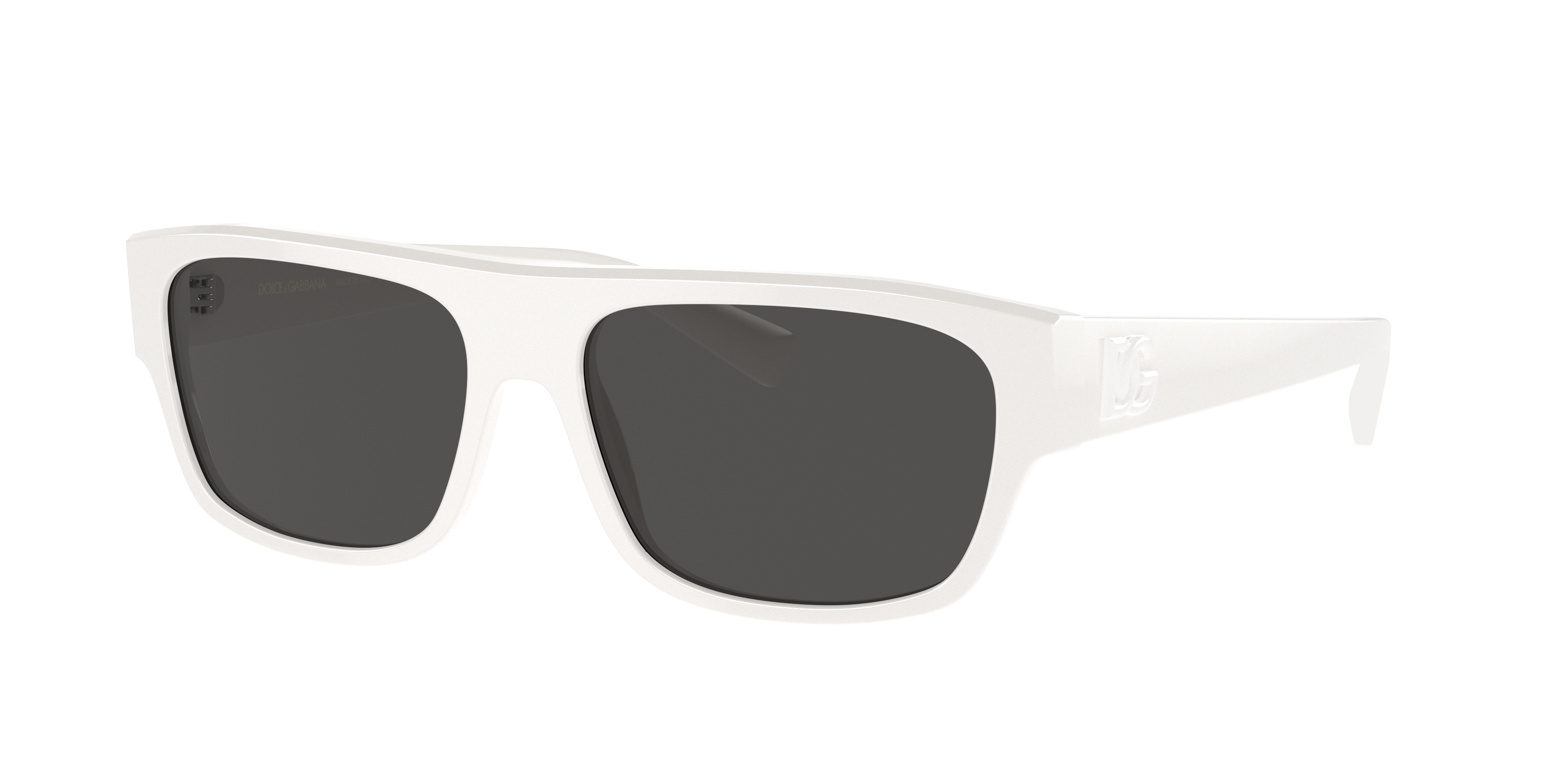 Dolce & Gabbana Dg Crossed Square-frame Sunglasses In Dark Grey