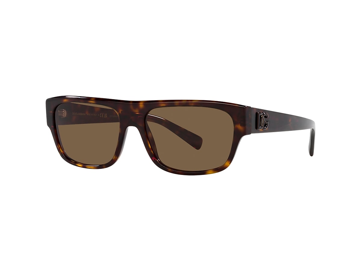 Dolce&Gabbana DG4455 57 Dark Brown & Havana Sunglasses